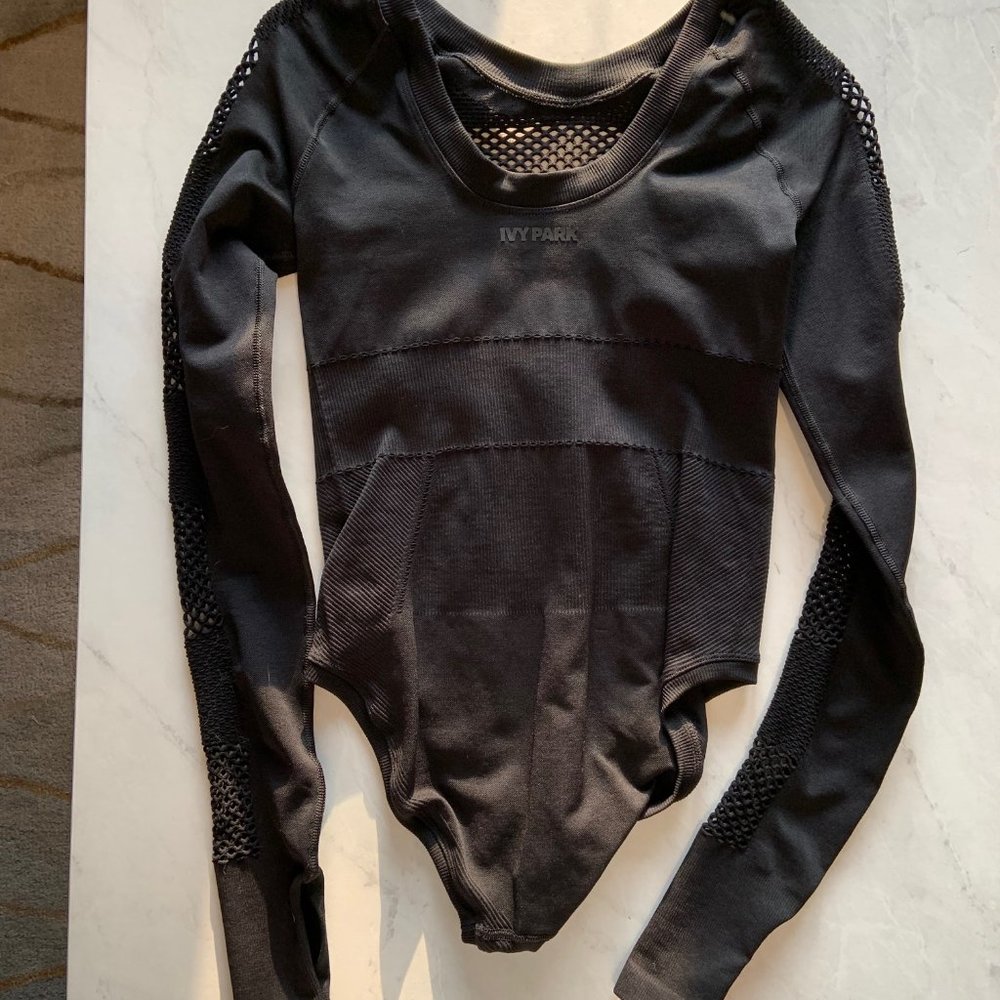 IVY PARK Black Bodysuit